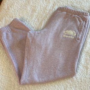 Roots lavender sweats size XL